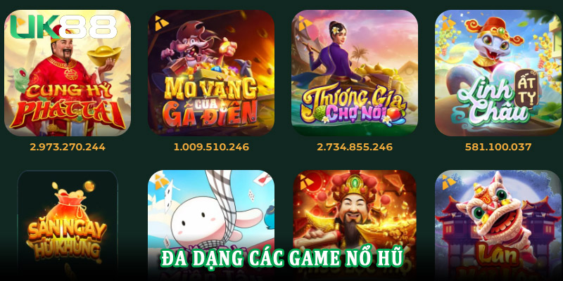 Đa dạng các game nổ hũ - đưa người chơi khám phá không giới hạn